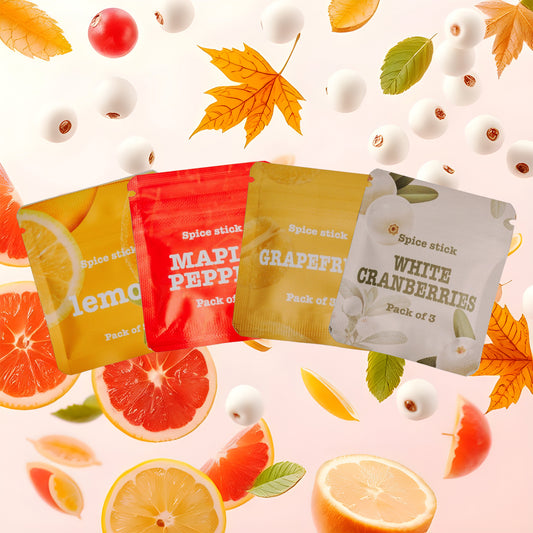 Mixed Flavor Bundle Pack - Maple Pepper, Grapefruit, Lemon & White Cranberry