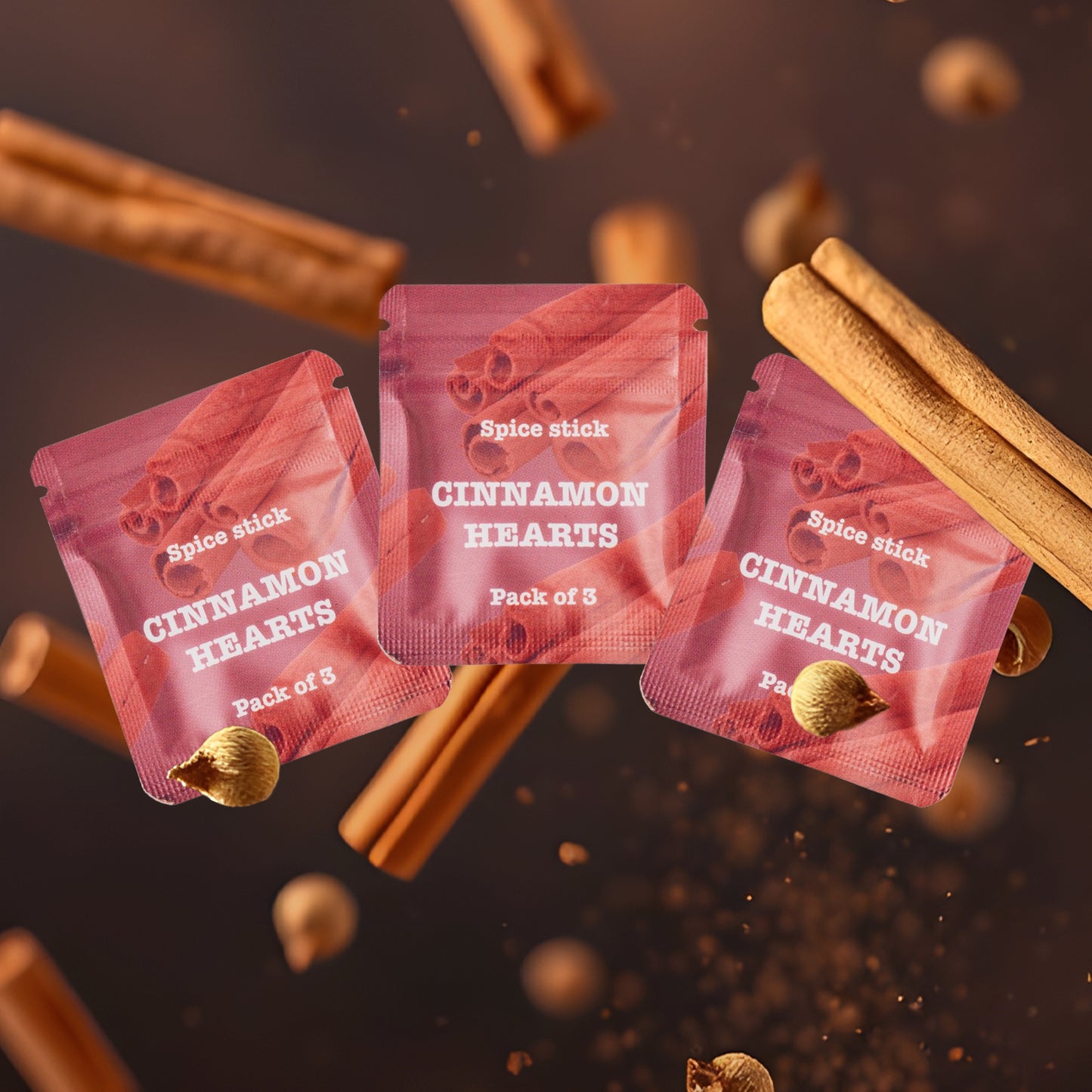 Kanēļa konfekšu garšas komplekts – 3 iepakojumi