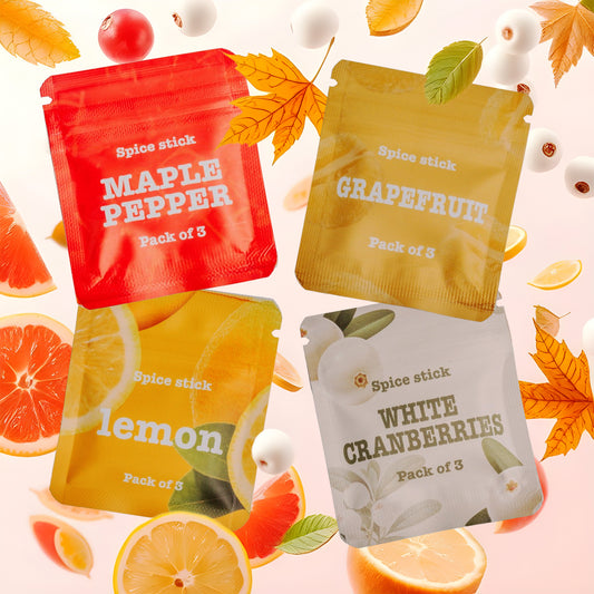 Mixed Flavor Bundle Pack - Maple Pepper, Grapefruit, Lemon & White Cranberry
