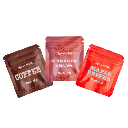 Mixed Flavor Bundle – Cinnamon Hearts, Coffee & Maple Pepper